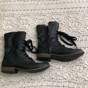 Black Lace Up Boots